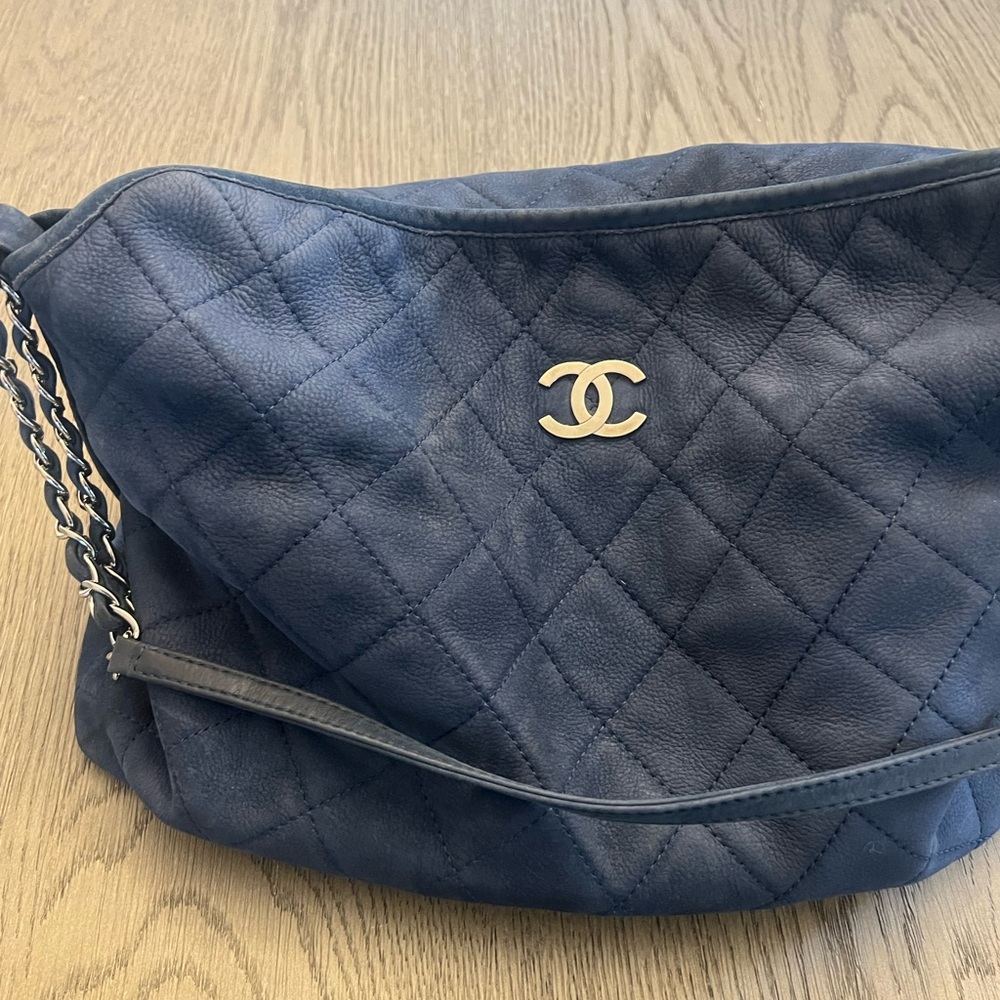 Chanel Navy Quilted Shoulder Bag